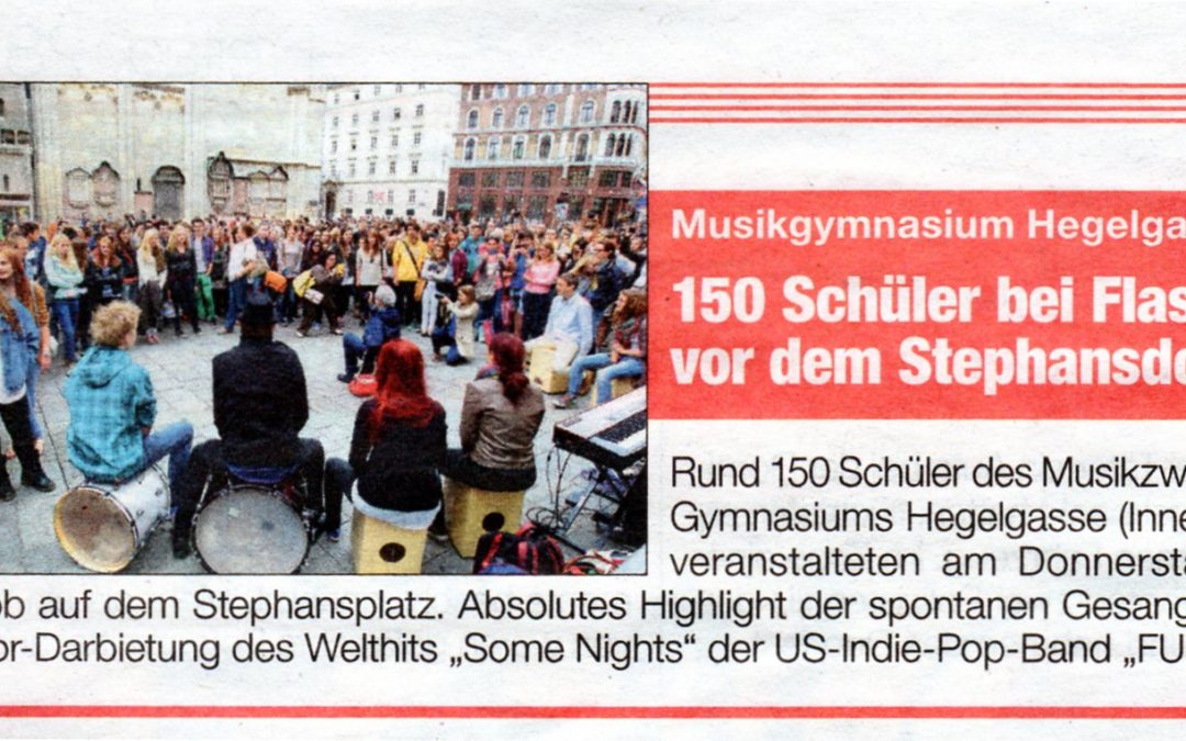Flashmob Stephans­platz und West­bahnhof, Juni 2013